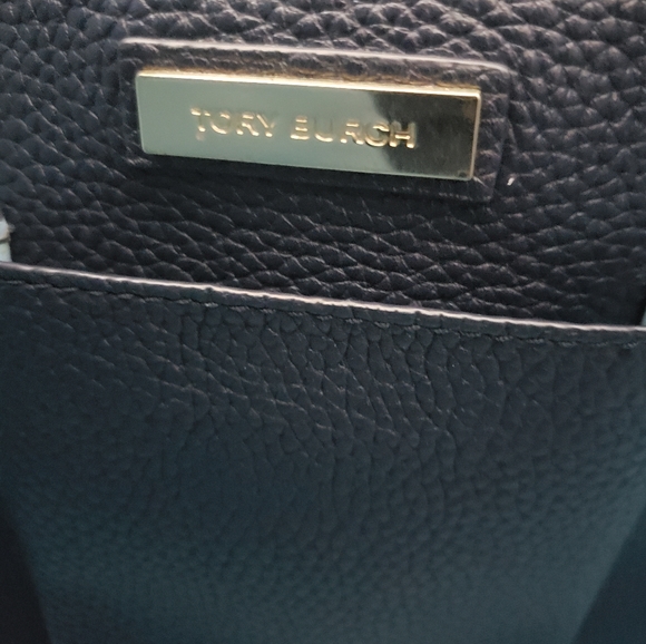 ❗SOLD❗💋Tory Burch Navy Leather Perry Tote - Picture 10 of 14